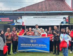 Lapas Narkotika Bandar Lampung Gelar Bakti Sosial, Salurkan Paket Sembako Untuk Keluarga Warga Binaan