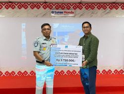 Jasa Raharja Bersama PT Tunas Dwipa Matra Honda Lampung Gelar Pelatihan Safety Riding dan Mekanik Dasar Untuk Pengemudi Ojek Online