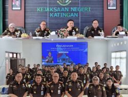 Kajari Subari Kurniawan Terima Kunjungan Sekretaris Jaksa Agung Muda Pengawasan di Kejari Katingan