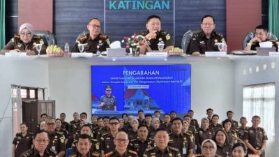 Kajari Subari Kurniawan Terima Kunjungan Sekretaris Jaksa Agung Muda Pengawasan di Kejari Katingan