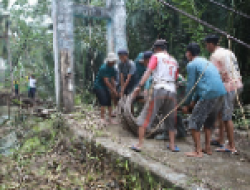 Jembatan Gantung Tampang Muda Mulai Terbentang, Gotong Royong Jadi Kekuatan Utama