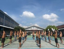 Wujudkan Pembinaan Humanis, Rutan Sukadana Rutin Laksanakan Olahraga Pagi Bersama Warga Binaan