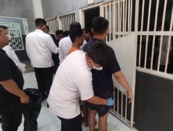 Kesatuan Pengamanan Rutan Kelas I Bandar Lampung Gelar Razia Rutin dan Pengecekan Teralis Kamar Hunian