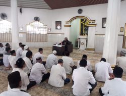 Tingkatkan Semangat dan Wawasan Keislaman, Warga Binaan Rutan Kelas I Bandar Lampung Ikuti Kajian Rohani Islam Rutin
