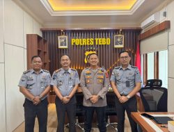 Kalapas Muara Tebo Jalin Silaturahmi ke Polres Sebagai Wujudkan Sinergitas Antar APH