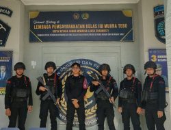 Pererat Bersinergitas, Lapas Muara Tebo Sambut Tim Patroli Sambang Batalyon C Pelopor Satuan Brimob Polda Jambi