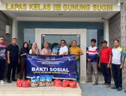 Wujud Kepedulian Terhadap Sesama, Lapas Gunung Sugih Gelar Bakti Sosial