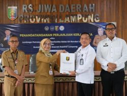 Perkuat Layanan Kesehatan, Lapas Narkotika Bandar Lampung dan RS Jiwa Daerah Provinsi Lampung Jalin Kerja Sama
