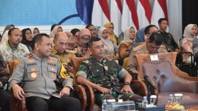 Kasdam XXI/RI Bersama Wagub dan Forkopimda Provinsi Lampung Hadiri Akad Massal KUR 800.000 Debitur dan Peluncuran KPP