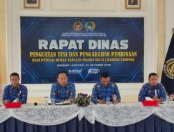 Rutan Kelas I Bandar Lampung Gelar Rapat Dinas untuk Penguatan Tugas dan Fungsi Seluruh Staff