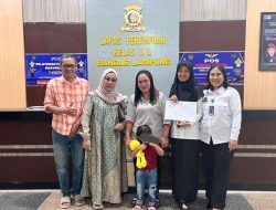 Usai Berusia Tiga Tahun, Lapas Perempuan Bandar Lampung Kembalikan Anak Bawaan Warga Binaan Kepada Keluarganya