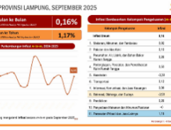 Inflasi Lampung Terkendali, Pertanian Jadi Penopang Stabilitas Harga