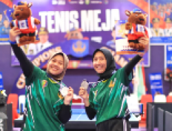 Ganda Putri Lampung Cabor Tenis Meja Tembus Final dan Raih Medali Perak di Pornas Korpri 2025