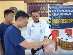 Wujudkan Warga Binaan Siap Kerja, Lapas Tondano Adakan Pelatihan Kemandirian Bidang Barbershop