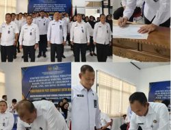 Kakanwil Ditjenpas Lampung lkuti Penandatanganan Komitmen Bersama Jajaran Pemasyarakatan