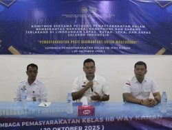 Wujudkan Pelayanan Publik yang Berkualitas, Kalapas Waykanan Berikan Penguatan Tusi Pengamanan dan Peningkatan Kompetensi Petugas