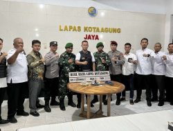 Lapas Kotaagung Gelar Razia Hunian Warga Binaan Sebagai Wujud Komitmen Berantas Barang Terlarang