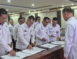 Kalapas Gunung Sugih Laksanakan Penandatanganan Perjanjian Kinerja 2025 Antara Kanwil Ditjenpas Lampung dan Seluruh UPT Pemasyarakatan Lampung