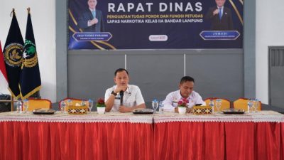 Kakanwil Ditjenpas Lampung Dorong Petugas Lapas Narkotika Implementasikan Program Akselerasi Menteri IMIPAS