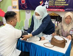 Karutan Kotabumi Beserta Jajaran Ikut Sukseskan Donor Darah dan Pemeriksaan Kesehatan Gratis Peringatan Hari Bakti Kemenimipas 2025