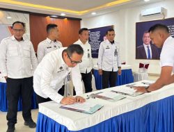 Kepala Lapas Banyuasin Laksanakan Arah Kerja Lewat Penandatanganan Perjanjian Kinerja 2025