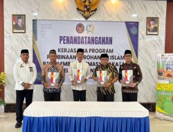 Perkuat Pembinaan Rohani, Lapas Banyuasin Teken Kerja Sama Bersama Kemenag serta MUI dan Pesantren