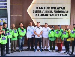 Imipas Peduli, Kanwil Ditjenpas Kalsel Ringankan Beban Pengemudi Ojek Online