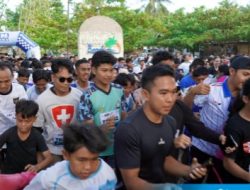 FUN RUN TARKAM 2025 Pecah Peserta, Ribuan Warga Padati Sanggar Beach Kalianda