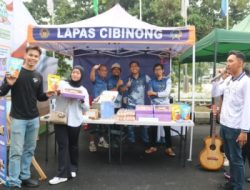 Dukung Kreativitas, Produk Hasil Karya Warga Binaan Lapas Cibinong Diserbu Pengunjung CFD Cibinong