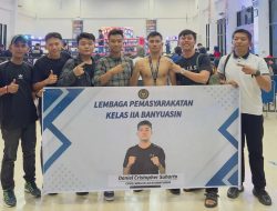 CPNS Lapas Kelas IIA Banyuasin Raih Juara 1 Kick Boxing di Ajang Sriwijaya Fight
