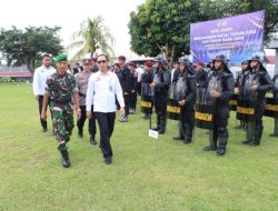 Perkuat Keamanan Nataru, Lapas Banyuasin Bersama TNI–Polri Gelar Apel Siaga