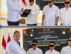 Natal Penuh Harapan, Karutan Kelas I Bandar Lampung Pimpin Penyerahan Remisi dan Pengurangan Masa Tahanan