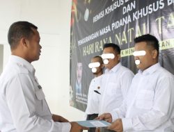 Wujud Kepedulian dan Pembinaan Humanis, Lapas Kotaagung Serahkan Remisi Khusus Natal Kepada Warga Binaan