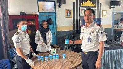 Rutan Kota Agung Gelar Tes Urine dan Pendataan Senjata Api Sebagai Upaya Pengendalian Keamanan