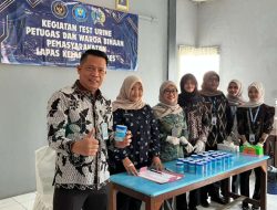 Sapu Bersih Narkoba, Lapas Brebes Lakukan Tes Urine Kepada 121 Napi Kasus Narkotika dan 62 Pegawai