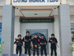Perkuat Sinergi Keamanan, Lapas Muara Tebo Terima Patroli Sambang Sat Brimob Polda Jambi