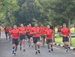 Prajurit Batalyon Infanteri 7 Marinir Lakukan Pembinaan Fisik