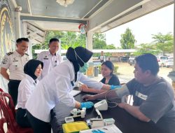 Peduli Kesehatan Masyarakat, Rutan Kelas IIB Sukadana Gelar Pemeriksaan Kesehatan Gratis bagi Pengunjung Warga Binaan