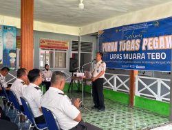 Setelah 37 Tahun Pengabdian, Kepala Lapas Kelas IIB Muara Tebo Pimpin Acara Pelepasan Purna Tugas Pegawai