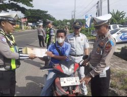 Tingkatkan Kepatuhan Pengendara, Jasa Raharja Bersama Polres Gelar Operasi Gabungan di Kecamatan Penengahan