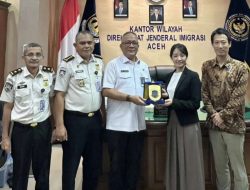 Kepala Kanwil Ditjen Imigrasi Aceh Terima Kunjungan Delegasi Kedubes Jepang untuk Bahas Kerja Sama dan Penanganan Pengungsi