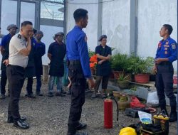 Mitigasi Risiko di Area Dapur Lapas Way Kanan, Petugas dan Tamping Dapur Di Bekali Ketermpilan Atasi Kebakaran