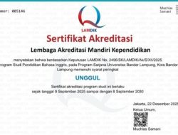Prodi Pendidikan Bahasa Inggris UBL Raih Akreditasi UNGGUL dari LAMDIK