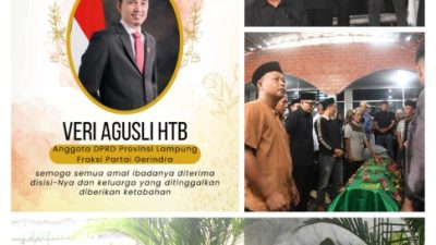 Pimpinan DPRD Provinsi Lampung Hadiri Pelepasan Jenazah Anggota DPRD Veri Agusli HTB