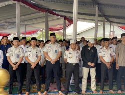 Plh Kakanwil Ditjenpas Bersama Kepala UPT Pemasyaratan dan Warga Binaan Laksanakan Sholat Idul Fitri 1447 H