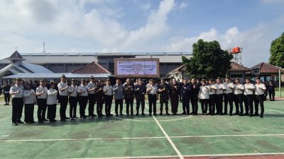 Komitmen Berantas Narkoba dan Pungli, Plh Kakanwil Ditjenpas Pimpin Apel Ikrar Bersih Halinar di Lapas Narkotika Bandar Lampung