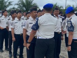 Tingkatkan Disiplin Pegawai, Lapas Banyuasin Lakukan Pemeriksaan Atribut Saat Apel Pagi