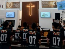Warga Binaan Nasrani Jalani Ibadah Dengan Penuh Khidmat di Lapas Cibinong