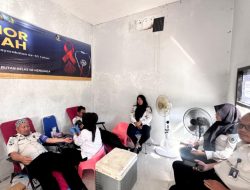 Rutan Kelas IIB Menggala Gandeng PMI Tulang Bawang Gelar Donor Darah Dalam Rangkaian HBP Ke-62