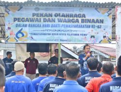 Semarak Hari Bakti Pemasyarakatan ke-62, Lapas Muara Tebo Gelar Pekan Olahraga Pegawai dan Warga Binaan